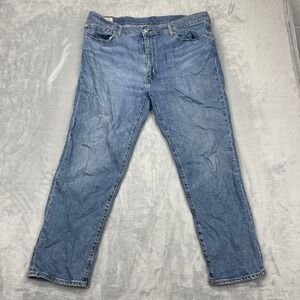 Levi's 541 Jeans Men 40x30 Blue Denim Single Stitch Straight Leg 5-Pocket Design